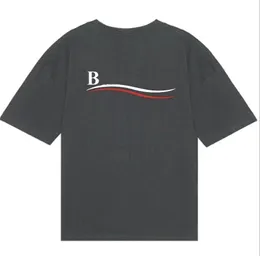 Designer camiseta mens camisas para homens maré pulverizado streetwear carta 100% algodão urso mulheres roupas unissex preto branco t-shirt oversized tee roupas M-4XL
