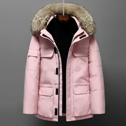 Homens de inverno para baixo jaqueta designer homme ao ar livre blusão jassen outerwear com capuz fourrure manteau jaquetas casaco parka doudoune