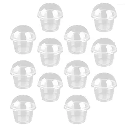 Disposable Cups Straws Cup Plastic Dessert Clear Lids Mini Parfait Appetizer Bowl Box Pudding Cake Boxes Salad Containers Food Bowls