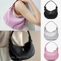 KUNOGIGI Sac de baseball Guno Gigi Grand sous les bras Petite femme Sac à bandoulière Sac à main Femme Demi-Lune Sac axillaire Cuir véritable308I