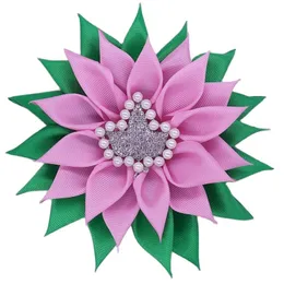 Spille Spille Grande qualità Moda Rosa Verde Sorority Perla Acero IVY Spilla Corpetto Fiore Soror Pin Gioielli Per Ragazza 231214