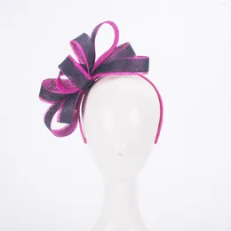 Feminino Kentucky Derby Sinamay Fascinators Casamento Igreja Chapéus de corrida Tiara T464