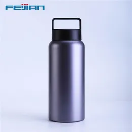 Feijian termos kolv vaccum flaskor 18 10 rostfritt stål isolerat bred munvattenflaska för kaffe te håll kallt 210907290i