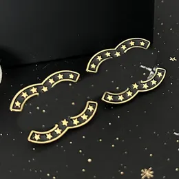 Luxury Designer Earrings Star Ear Stud High Quality Women Brand Letter 18K Gold-plated Copper Wedding Jewelry Earring Loop Drop Party Christmas Gifts