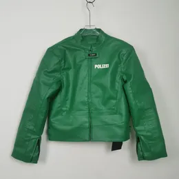 VETEMENTS Polizei Cropped Leather Jacket M - メルカリ