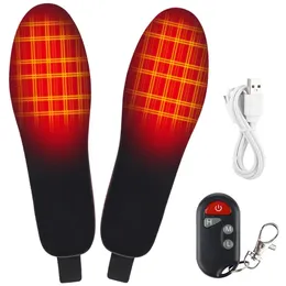 Sports Socks USB uppvärmda skoinsulor Fötter varm strumpa matta 3 hastighet trådlös temperatur elektriskt uppvärmning termisk 231215