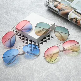 20SS Pilots Gradient Gradient Gradient for Men Women Women Lenses Lenses Designer Polaroid Vintage Driving UV400 Sun Glasses 6ye with272c