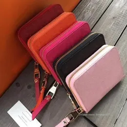 Partihandel högkvalitativ designer kvinna plånbok korthållare präglade mönster lyxiga korta plånböcker kvinnor med lådblommor brev brev