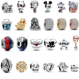 925 Sterling Silver Fit Women Charms Armband Beads Charm Pendant Game Dragon Halloween Glow