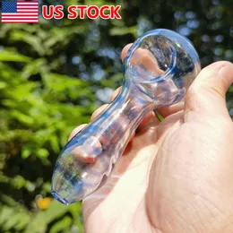 4 inch Blue Smoking Pipe Bowl Hand Pipes Glass Spoon Pipe Bowl PIPES COLLECTIBLE