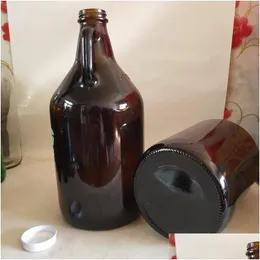 Lab Supplies Wholesale High Quality 2L Laboratory Reagent Bottle Sealed Jar Brown California Glass With Handle Drop Delivery Office Dhro0