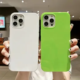 Neon fluorescerande godisfärg geléfodral för iPhone 15 14 13 12 11pro max 14 plus mjukt kiselskydd