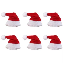 Mini Noel Şapkası Noel Baba Şapka Noel Lolipop Hat Mini Düğün Hediyesi Yaratıcı Kapaklar Noel Ağacı Süsleme Dekor277k