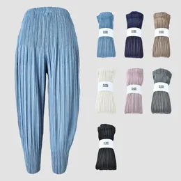 Womens Pants Capris Mike Female Small Feet Pleated Casual Nine Season Radish Loose Haren Trousers 231214