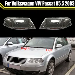 Bilskal lampskärm Transparent Light Caps strålkastarglasstrållampslinsskydd för VW Passat B5.5 2003