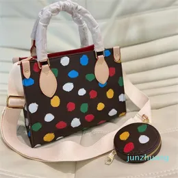 Bolsos de compras de diseñador de lujo para mujer, bolso de hombro con punto ondulado de Color, moda 2024