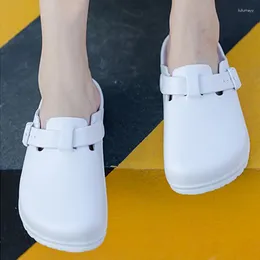 Chinelos Mulheres Homens Sapatos de Trabalho Médicos Enfermeiros Soft Eva Slides Anti-Slip Sala de Operação Laboratório À Prova D 'Água Chinelo
