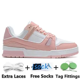 TOP 2024 Men Women Casual Shoes Leather Lace Up Veet Suede Black White Pink Red Blue Yellow Green Mens Womens Trainers Sports Sneakers Outdoor Platform Shoe with 36