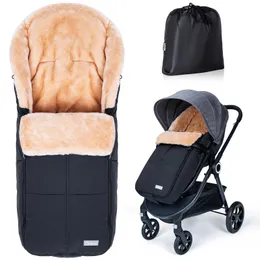 Schlafsäcke Orzbow Kaschmir Säuglingsschlafsäcke Baby Kinderwagen Fußsack Warm bron Umschlag Kinder Kinderwagen Bunting Taschen Für kinder 231215