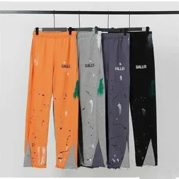 Дизайнерские мужские брюки Galleryes Depts Multi Panel Расклешенные женские спортивные штаны Свободные спортивные штаны High Street Винтажные брюки Брюки в стиле хип-хоп