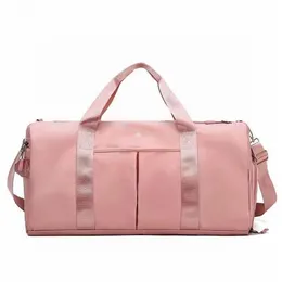 Yeni Lu Yoga Gym Duffel Bag Organizatör Moda Elde Taşınıyor Kadın Su Geçirmez Spor Fitness Çantaları Crossbody Omuz Pac244Q