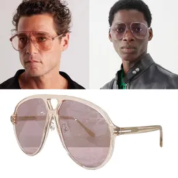 XAVIER SUNGLASSES Shiny Metal Style With Shiny Metal T Logo