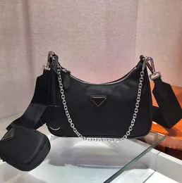 Moda zincirleri omuz çantaları yüksek kaliteli klasikler koltuk altı naylon tuval çanta çok renkli kadınlar açık havada ziyafet tasarımcısı crossbody el çantası