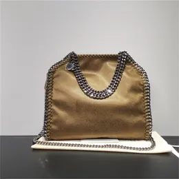 Stella McCartney 7a Crossbody Tasarımcı Çantalar Küçük fermuarlı omuz çantası deri Leydi Çanta Bolso Klasik Pembe Gümüş Altın Lüks Tote Kadınlar için Modaya uygun To02