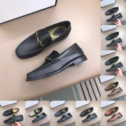 24 Style mode lyxiga läder män skor designer klänning slip på loafers äkta läder affärsskor män bröllop casual skor 38-46