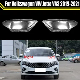 VW Jetta VA3 2019 2020 2021 차 헤드 램프 투명 전등 쉐이드 헤드 라이트 쉘 커버 렌즈 유리 라이트 캡