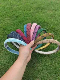 Headbands Designer 2023 New Washed Denim 2.0 Wide Hair Hoop Hair Clip Women's Doubles Colored Letter Net Red Head JT63