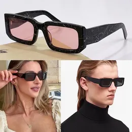 Мужские и женские дизайнерские солнцезащитные очки серии Occhiali Symbole из ацетата PR06YS Temple 3D Интерпретация традиционного треугольного логотипа image340O