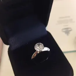 Har stämpel och låda 1-3 karat diamantringar anelli moissanite 925 sterling silver par kvinnor gifter sig bröllop set engagemang juvelr271c