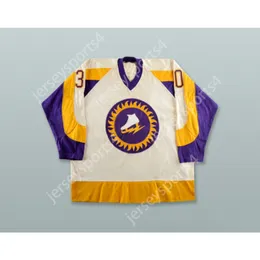 Custom Gary Kurt 30 WHA New York Golden Blades White Hockey Jersey New Top Sched S-M-L-XL-XXL-3XL-4XL-5XL-6XL