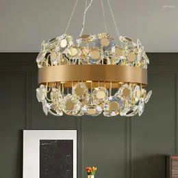 Chandeliers LED Modern Living Room Crystal Luxury Dining Lighting Stainless Steel Design