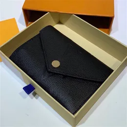 Kobiet projektantów Portfele Luksusowe posiadacze kart skórzane Billfold Black Lett Card Holders Mand Fannypack Kobiet Porthing Clutch torebki