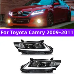 Toyota Camry için LED Farlar 2009-2011 DRL Lens Dönüş Sinyali Ön Işıklar Araç Aksesuarları