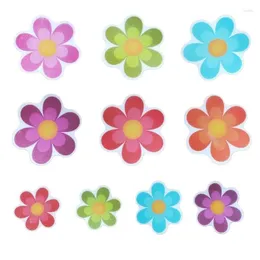 Bath Mats 10pcs/set Anti Non Slip Mat Flower Bathtub Stickers Safety Flooring Bathroom Shower Adhesive Decal Dropship