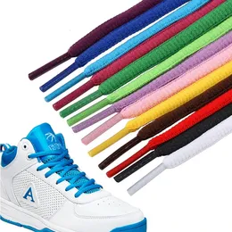 Shoe Parts Accessories Mens And Womens Sports Shoelaces Color Flat Semicircular Shoelace Suitable For All Shoes Round Laces 23 Colors 1 Pair 231215