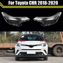 Bilstrålkastarglasskyddslock för Toyota CHR 2018 2019 2020 Front Lampshade Head Light Shell Strålkamp Lampcover Housing Case