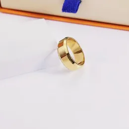 Alle Buchstaben Ringe Damenring vergoldet Herrenringe klassisch Titanstahl Designer für Damen Luxusgeschenke Frau Mädchen Gold Silber Schmuck verblasst nicht