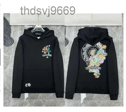 Mens Hoodies Sweatshirts Pullover Hoodie lüks tasarımcı fermuar at nalı çapraz baskı markası ch kadınlar rahat gevşek kalp kazak kalpleri js hj2n