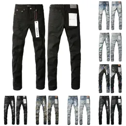 Jeans viola Pantaloni denim Jeans da uomo Designer Jean Uomo Pantaloni neri Qualità di fascia alta Design dritto Retro Streetwear Pantaloni sportivi casual Designer Pantaloni da jogging Pantaloni