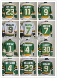 Custom Dallas''Stars''Hockey Mike Modano Jersey 4 Craig Hartsburg 23 Brian Bellows 20 Dino Ciccarelli 7 Neal Broten 30 Jon Casey 11 Parise R R