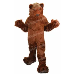 Halloween Grizzly Bear Mascot Costume Simulazione Caratteristica da cartone animato Abiti per adulti Outfit Birthday National Carnival Fancy Dress