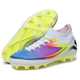 Dream Color High Top AG TF Football Boots Women Men Professional Soccer Shoes Youth Gradient Color Training Shoes Cleats