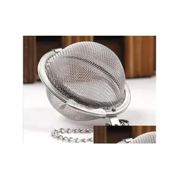 Coffee & Tea Tools 100Pc Stainless Steel Tea Pot Infuser Sphere Mesh Strainer Ball Drop Delivery Home Garden Kitchen, Dining Bar Drink Dhdvz