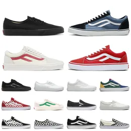 Vans Old Skool Shoe Designer Leisure Skateboarding Shoes Black And White Mens Running Shoes【code ：L】Womens Fashion Outdoor Flat Shoes