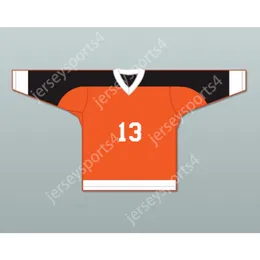 Custom Blane Youngblood 13 Orange Hockey Jersey Youngblood Nowy top zszyty S-6xl