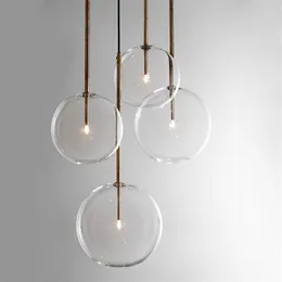1 Light Clear Glass Globe Dimmable G4 Led Pendant Lights Dining Room Pendant Lamp Gold Chrome Led Hanging Lamp Led DropLight310d